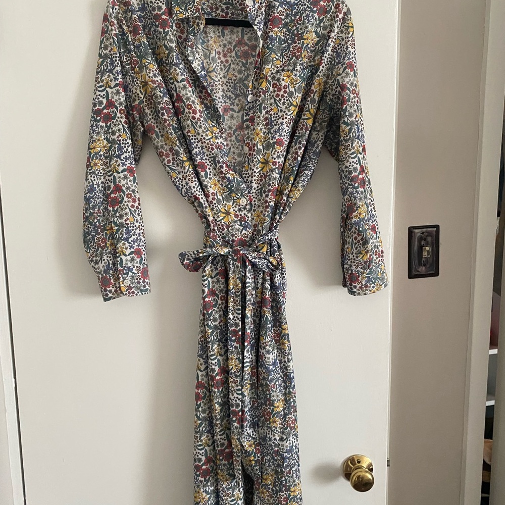 Floral Midi Maternity Dress - Multicolor